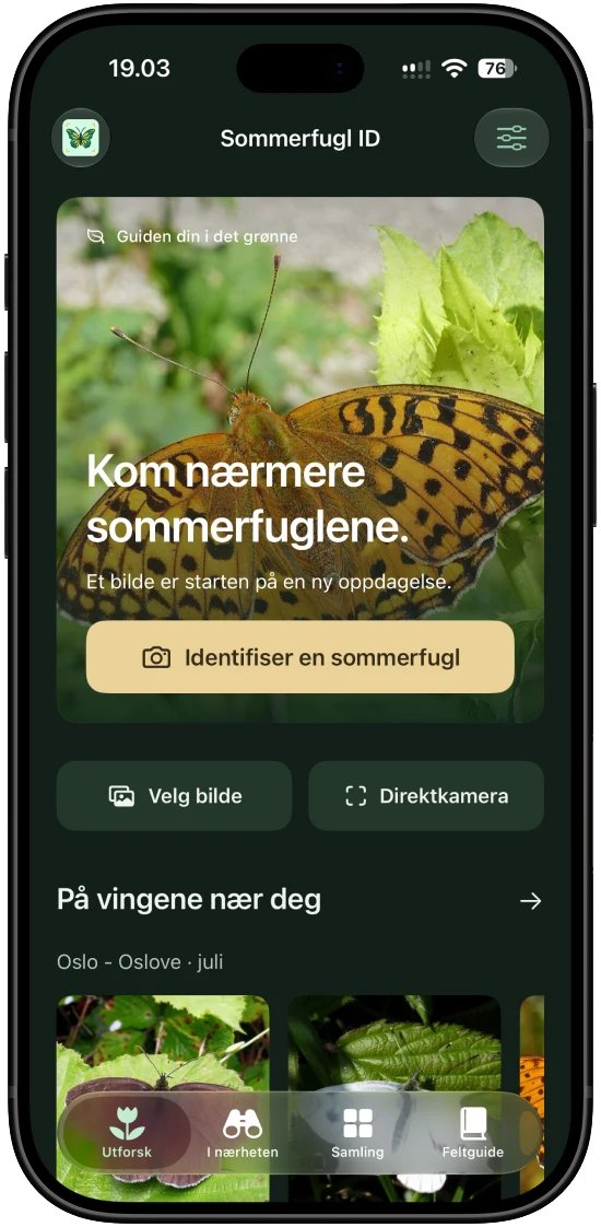 Appens startside